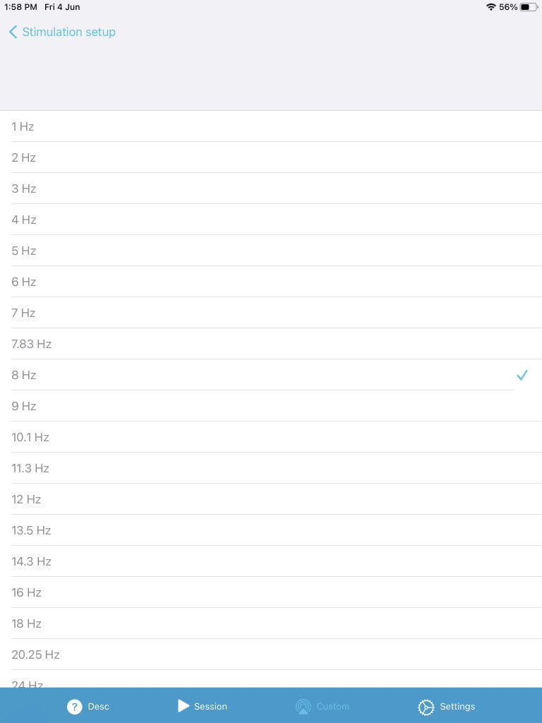 NeoRhythm Custom Frequency